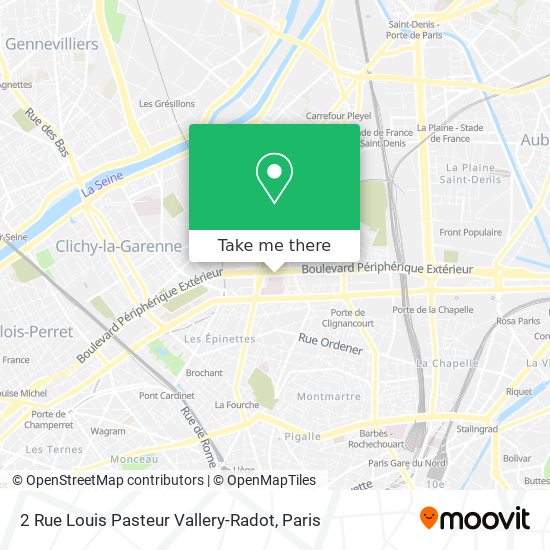 Mapa 2 Rue Louis Pasteur Vallery-Radot