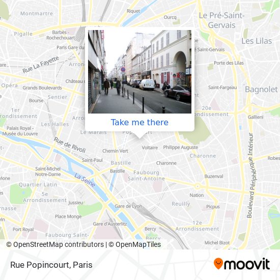 Rue Popincourt map