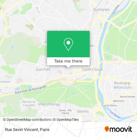Mapa Rue Sevin Vincent