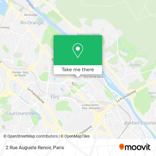 Mapa 2 Rue Auguste Renoir