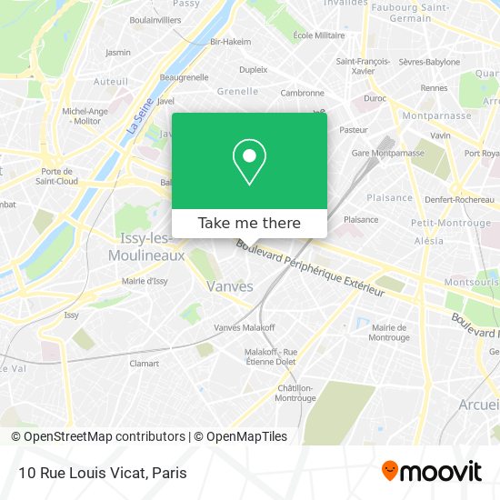 Mapa 10 Rue Louis Vicat