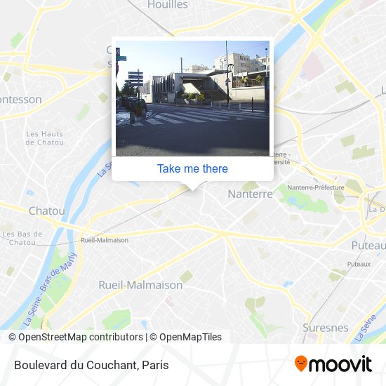 Mapa Boulevard du Couchant