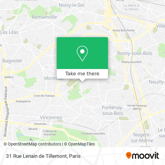 31 Rue Lenain de Tillemont map