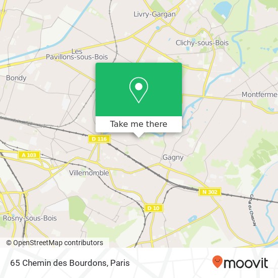 65 Chemin des Bourdons map