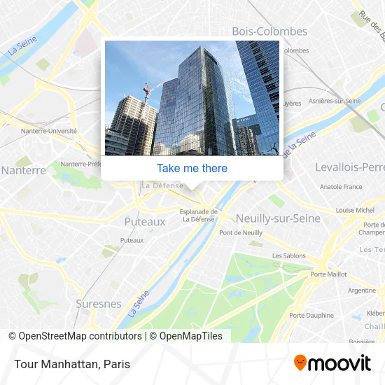 Tour Manhattan map