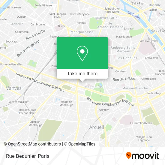 Rue Beaunier map