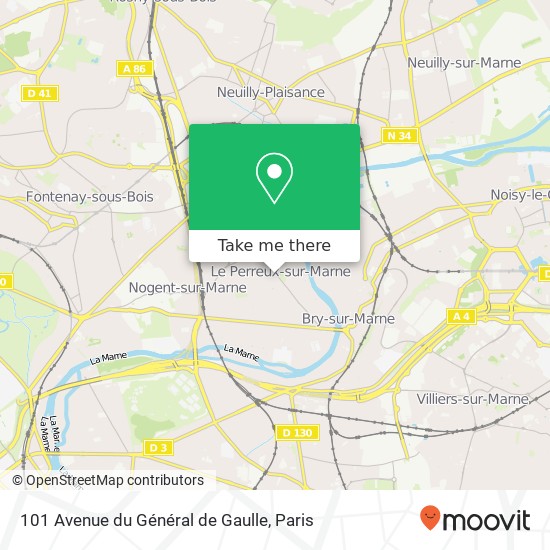 101 Avenue du Général de Gaulle map