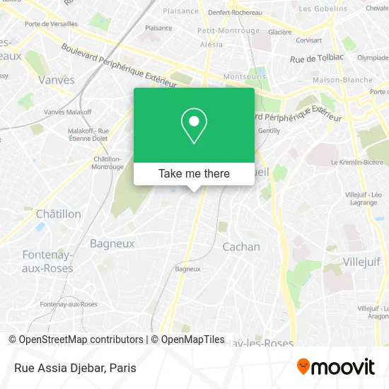 Mapa Rue Assia Djebar