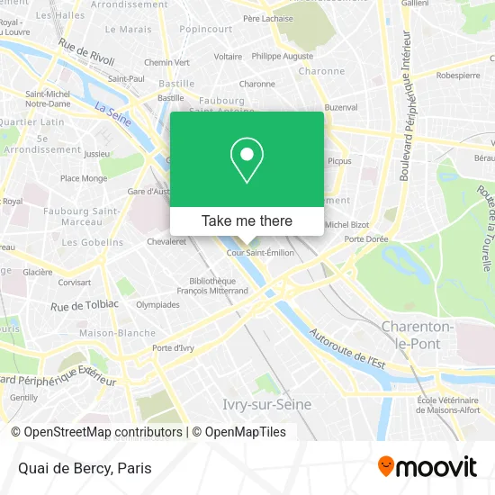 Quai de Bercy map