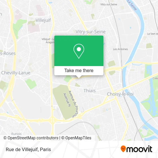 Rue de Villejuif map