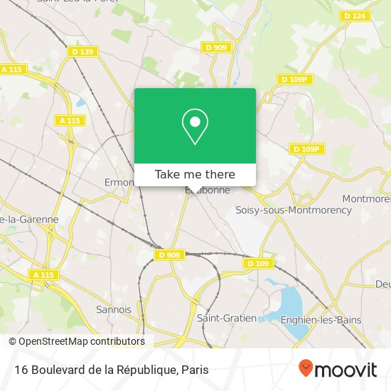 16 Boulevard de la République map
