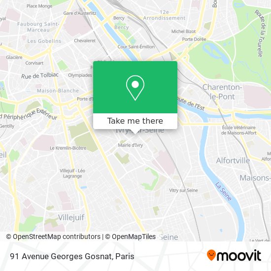 91 Avenue Georges Gosnat map