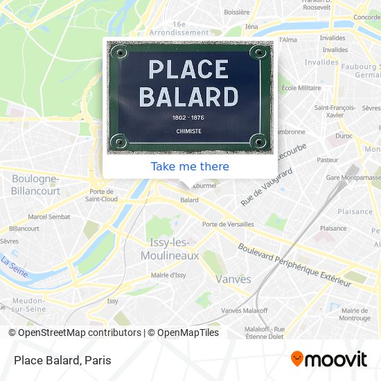 Place Balard map