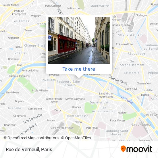 Mapa Rue de Verneuil