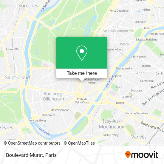 Boulevard Murat map