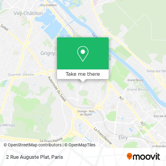 Mapa 2 Rue Auguste Plat