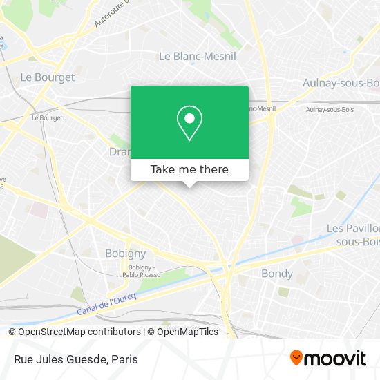 Mapa Rue Jules Guesde
