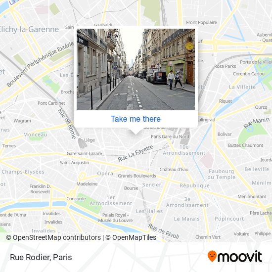 Rue Rodier map
