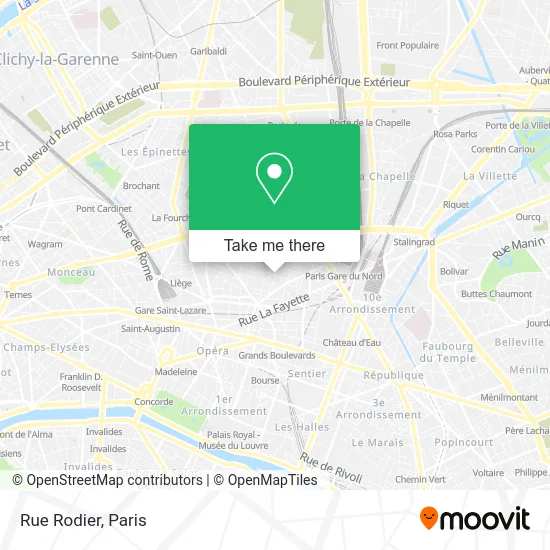 Rue Rodier map