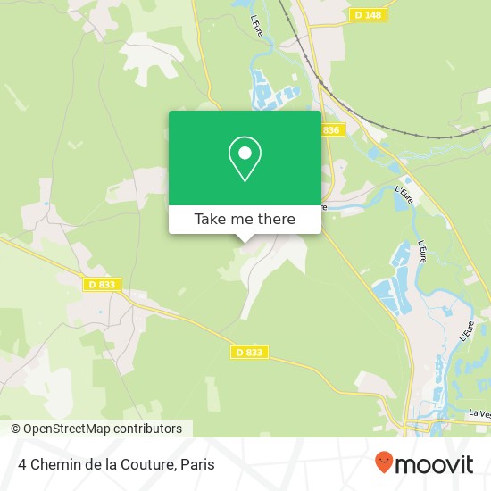 4 Chemin de la Couture map