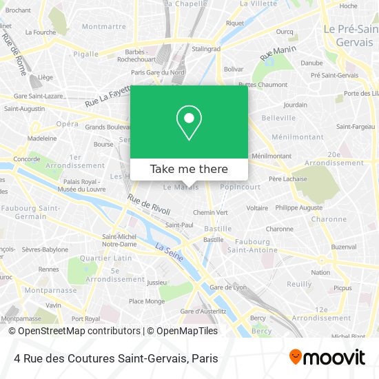4 Rue des Coutures Saint-Gervais map