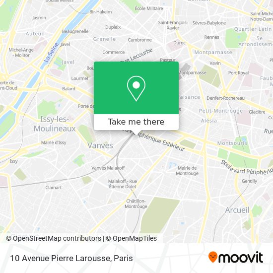 10 Avenue Pierre Larousse map