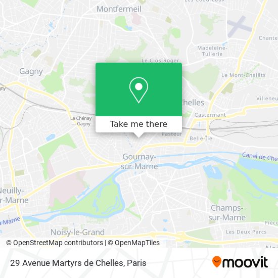 29 Avenue Martyrs de Chelles map