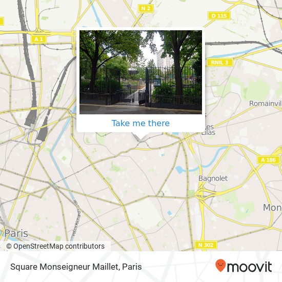 Mapa Square Monseigneur Maillet