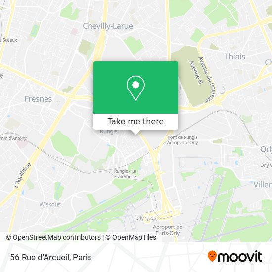 56 Rue d'Arcueil map