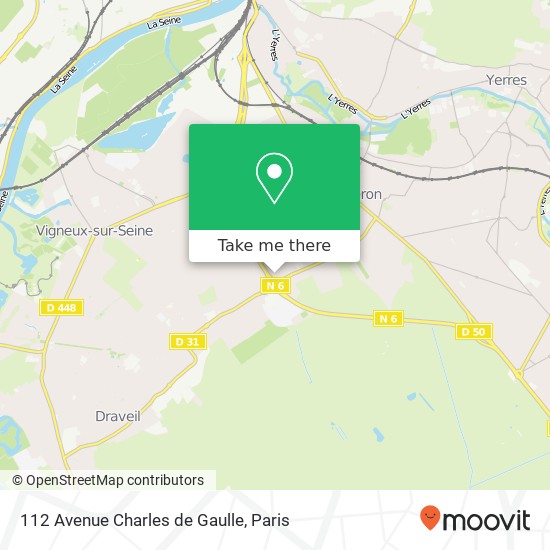 Mapa 112 Avenue Charles de Gaulle