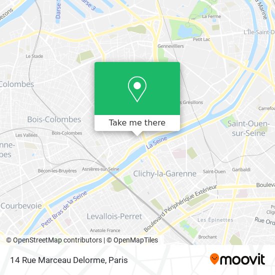 Mapa 14 Rue Marceau Delorme