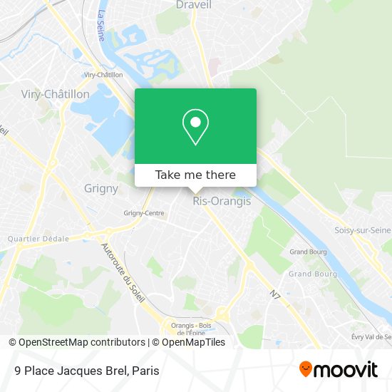 Mapa 9 Place Jacques Brel