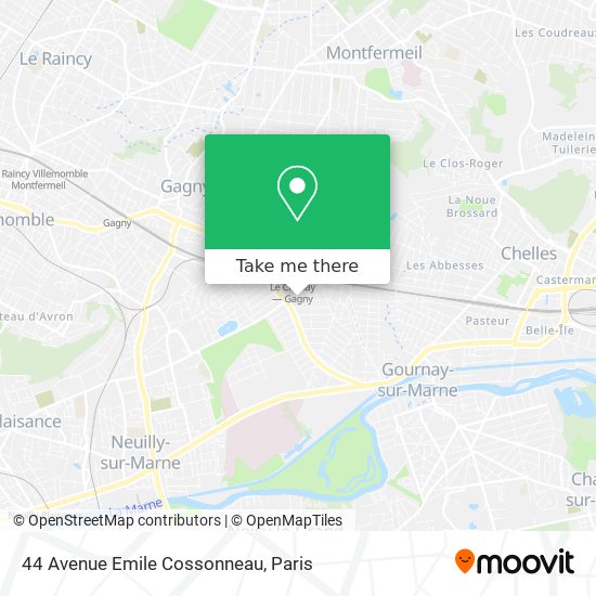 44 Avenue Emile Cossonneau map