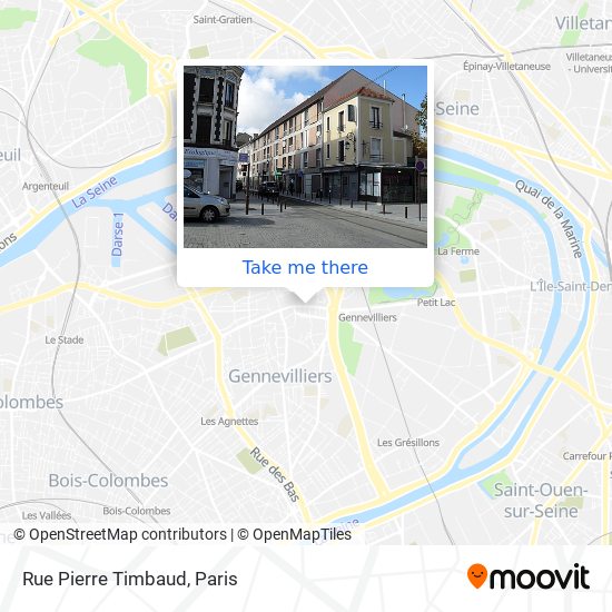 Mapa Rue Pierre Timbaud
