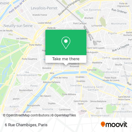 6 Rue Chambiges map