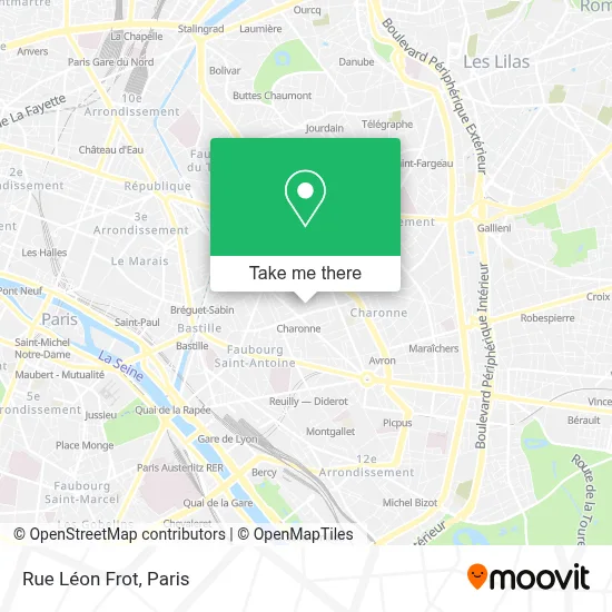 Rue Léon Frot map