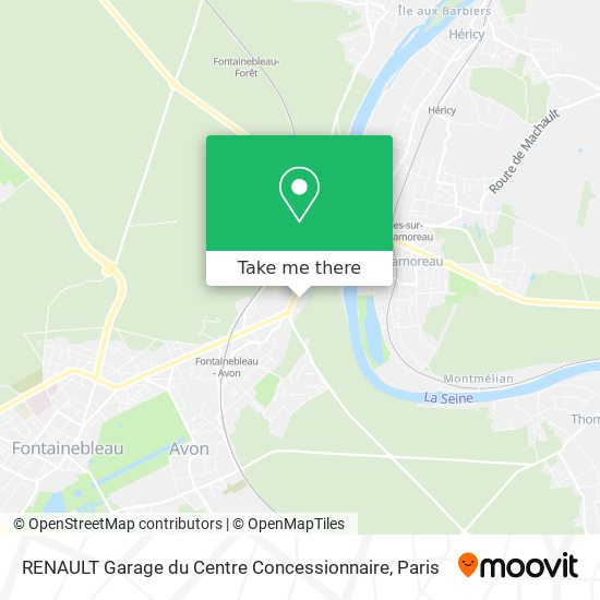 Mapa RENAULT Garage du Centre Concessionnaire