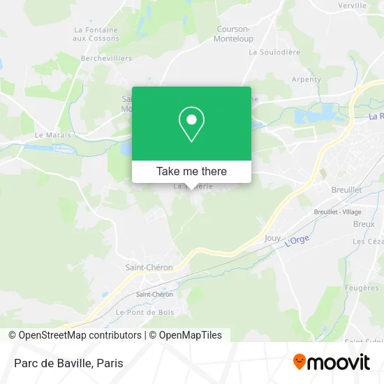 Parc de Baville map