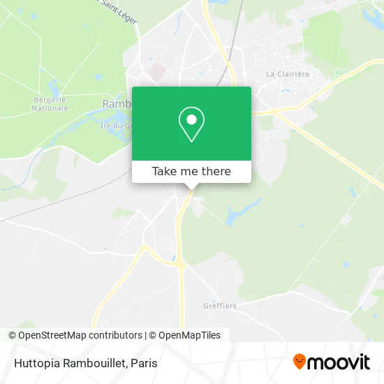 Huttopia Rambouillet map