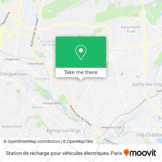 Mapa Station de recharge pour véhicules électriques