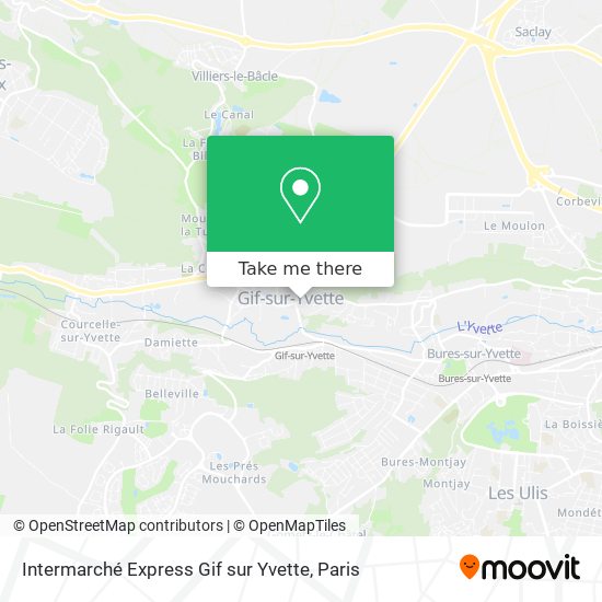 Intermarché Express Gif sur Yvette map