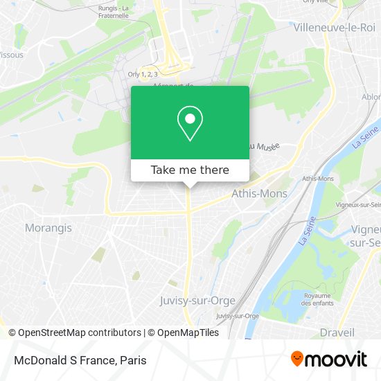 McDonald S France map