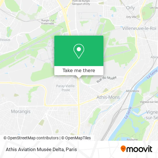 Athis Aviation Musée Delta map