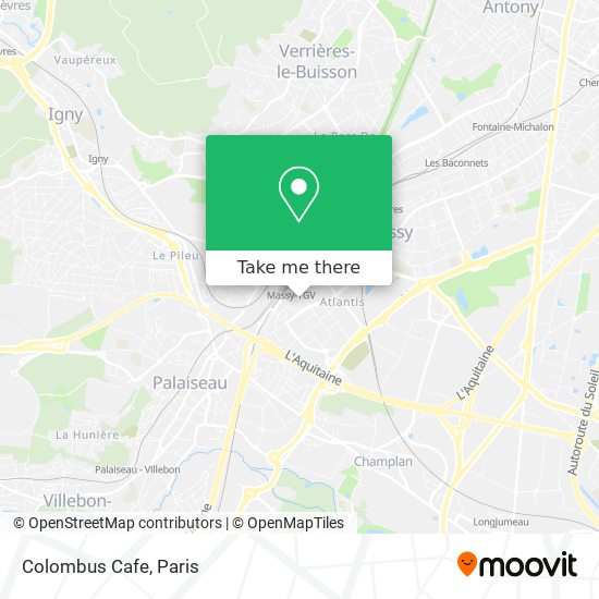 Colombus Cafe map