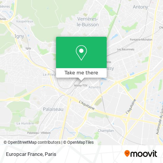 Europcar France map