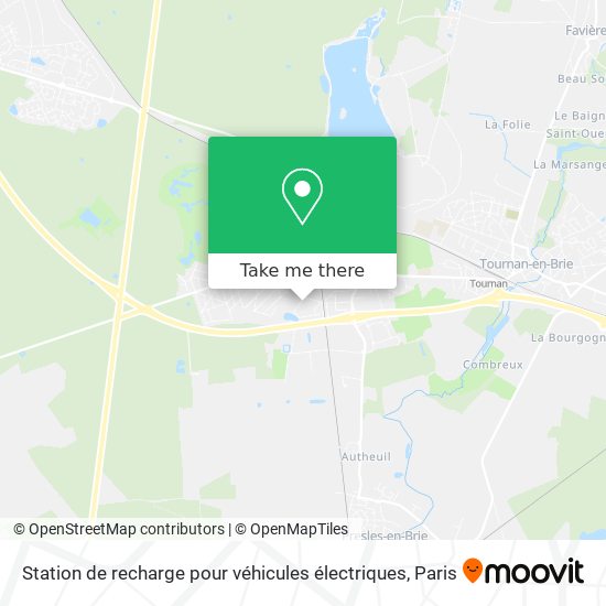 Station de recharge pour véhicules électriques map