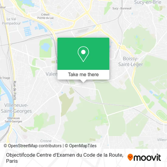 Objectifcode Centre d'Examen du Code de la Route map