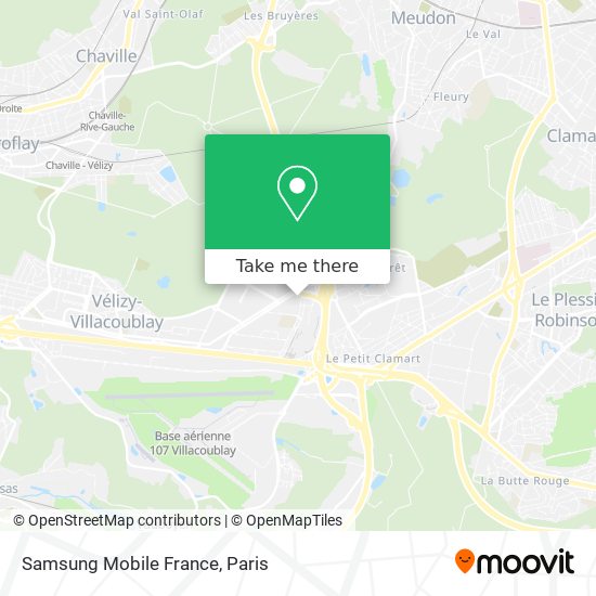 Samsung Mobile France map