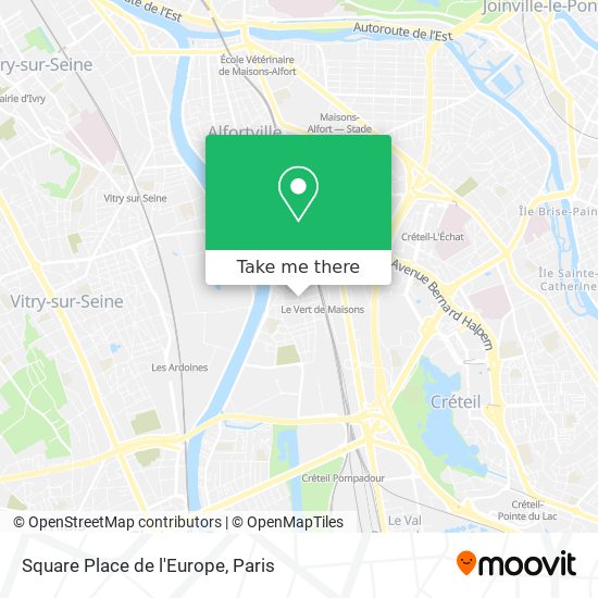 Square Place de l'Europe map