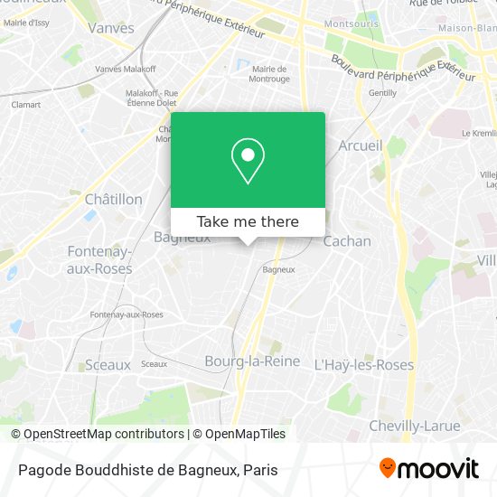 Pagode Bouddhiste de Bagneux map